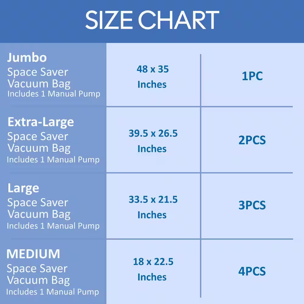 Home Vacuum Storage Bag (10-Pack)