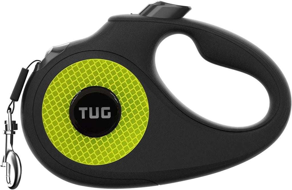 360° Tangle-Free Reflective Retractable Dog Leash | 16 Ft Strong Nylon Tape (Small)