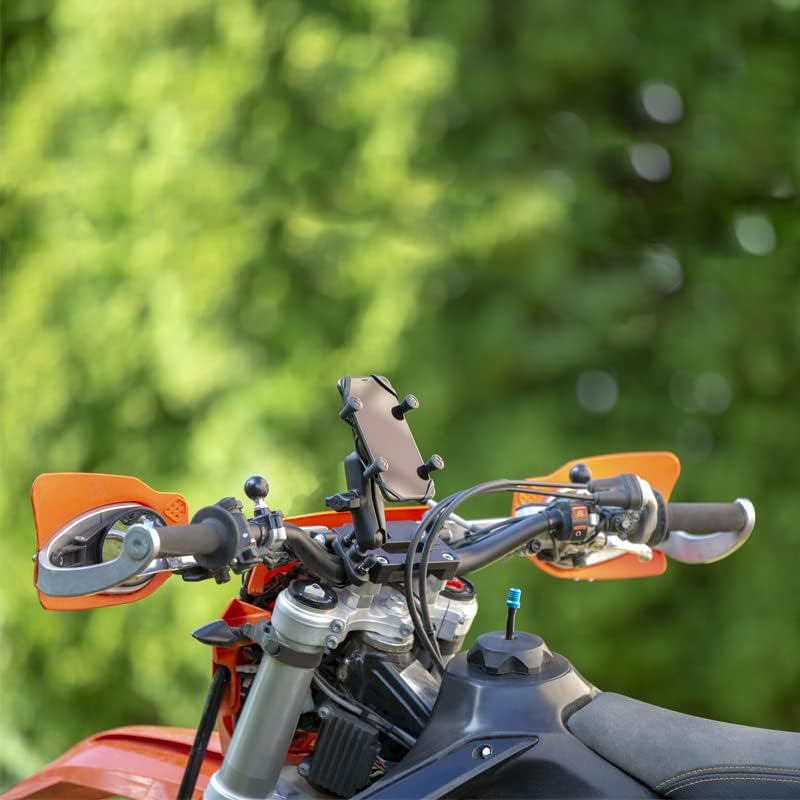 X-Grip Phone Mount with Handlebar U-Bolt Base, B Size 1" Ball Medium Arm, Motorcycle, ATV/UTV & Bike Mount RAM-B-149Z-UN7U