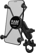 X-Grip Phone Mount with Handlebar U-Bolt Base, B Size 1" Ball Medium Arm, Motorcycle, ATV/UTV & Bike Mount RAM-B-149Z-UN7U